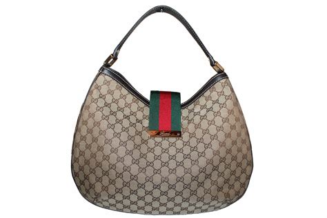 canvas gucci hobo purse|used gucci signature hobo bag.